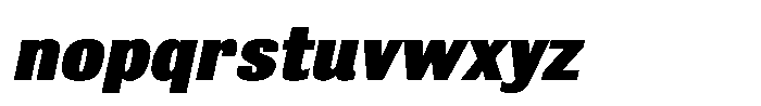 Bulldog Pro Italic Black Font LOWERCASE