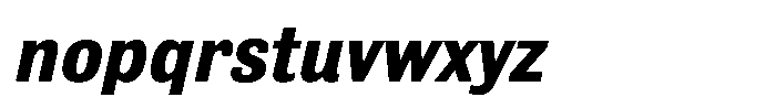 Bulldog Pro Italic Bold Font LOWERCASE
