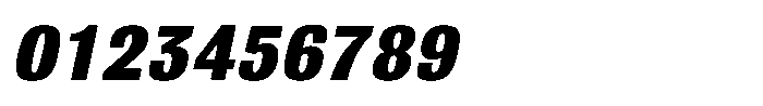 Bulldog Pro Italic Extra Bold Font OTHER CHARS