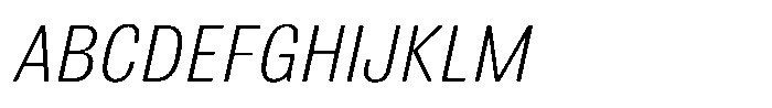 Bulldog Pro Italic Light Font UPPERCASE
