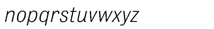 Bulldog Pro Italic Light Font LOWERCASE