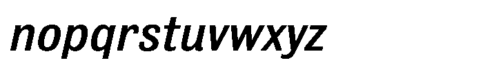 Bulldog Pro Italic Medium Font LOWERCASE