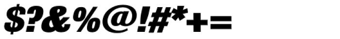 Bulldog Slab Black Italic Font OTHER CHARS
