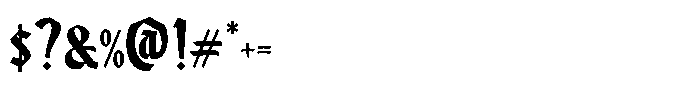Bullova Regular Font OTHER CHARS