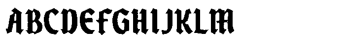 Bullova Rough Font UPPERCASE