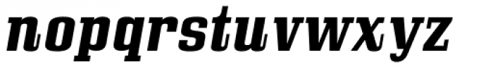 Bullpen Bold Italic Font LOWERCASE