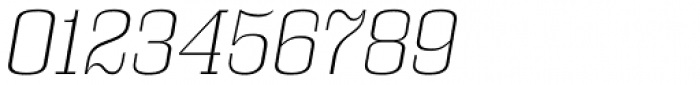 Bullpen ExtraLight Italic Font OTHER CHARS
