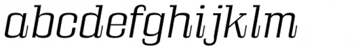 Bullpen Light Italic Font LOWERCASE