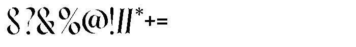 Bullvone Font OTHER CHARS