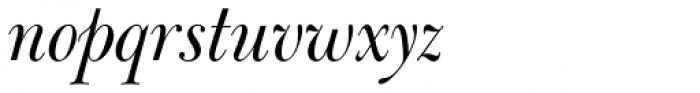 Bulmer Italic Font LOWERCASE
