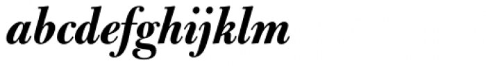 Bulmer MT Display Bold Italic Font LOWERCASE
