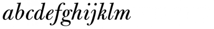 Bulmer Pro Italic Font LOWERCASE
