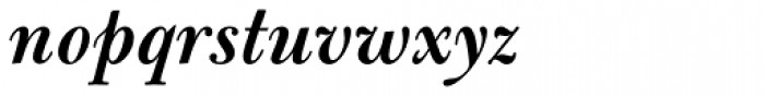 Bulmer Pro SemiBold Italic Font LOWERCASE