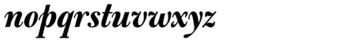 Bulmer Std Display Bold Italic Font LOWERCASE