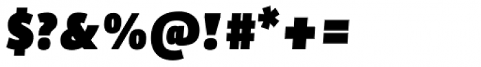 Bulo UltraBlack Italic Font OTHER CHARS