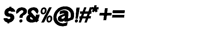 Bumi Italic Font OTHER CHARS