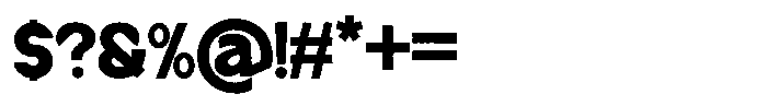 Bumi Rough Font OTHER CHARS