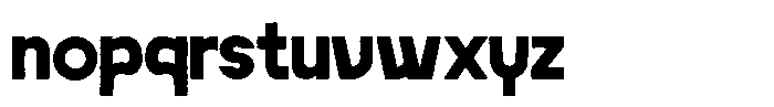 Bumi Rough Font LOWERCASE