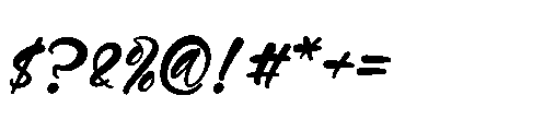 Bumlay Otican Regular Font OTHER CHARS