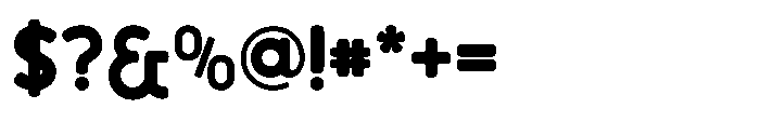 Bumora Round Black Font OTHER CHARS
