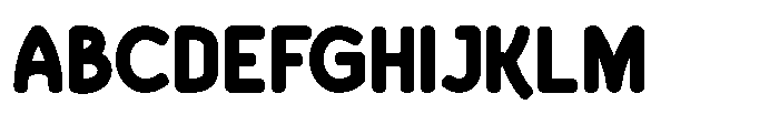 Bumora Round Black Font UPPERCASE