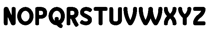 Bumora Round Black Font UPPERCASE