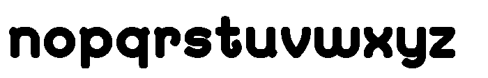 Bumora Round Black Font LOWERCASE