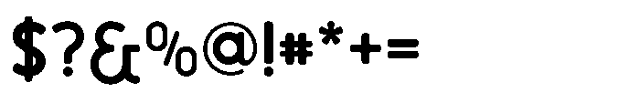 Bumora Round Bold Font OTHER CHARS