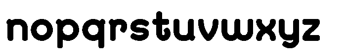 Bumora Round Extra Bold Font LOWERCASE
