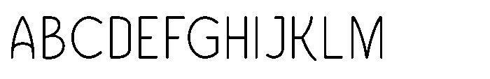 Bumora Round Extra Light Font UPPERCASE