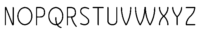 Bumora Round Extra Light Font UPPERCASE