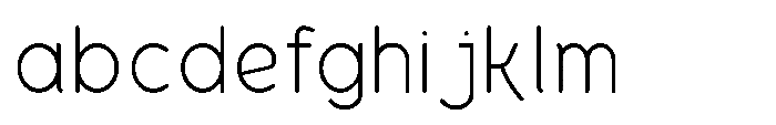 Bumora Round Extra Light FONT