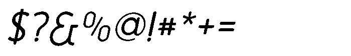 Bumora Round Italic Font OTHER CHARS