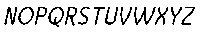 Bumora Round Italic Font UPPERCASE