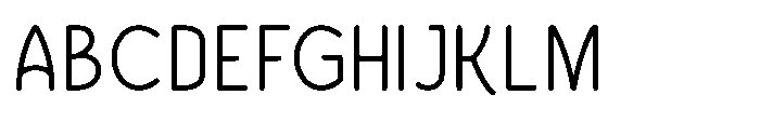 Bumora Round Light Font UPPERCASE
