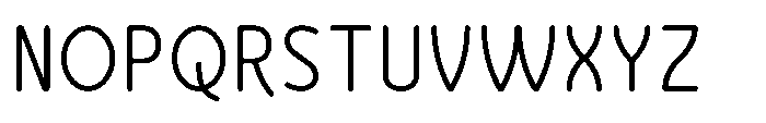 Bumora Round Light Font UPPERCASE
