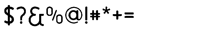 Bumora Round Medium Font OTHER CHARS