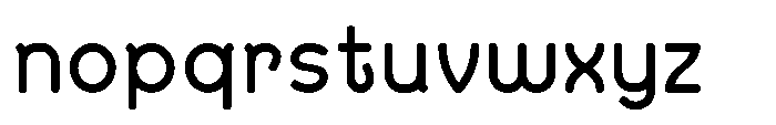 Bumora Round Medium Font LOWERCASE