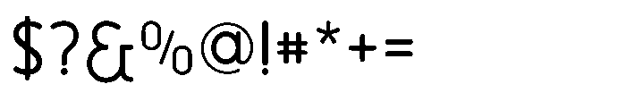 Bumora Round Regular Font OTHER CHARS