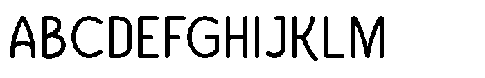 Bumora Round Regular Font UPPERCASE