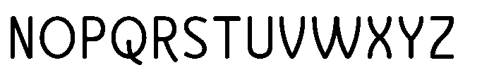Bumora Round Regular Font UPPERCASE
