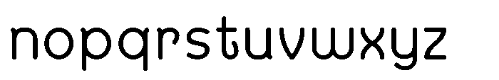 Bumora Round Regular Font LOWERCASE