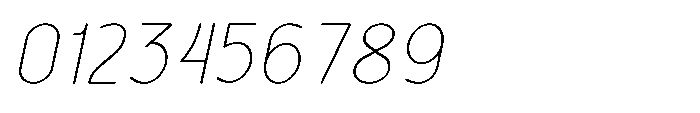 Bumora Round Thin Italic Font OTHER CHARS