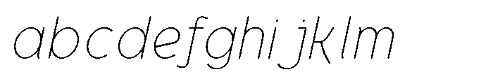 Bumora Round Thin Italic FONT