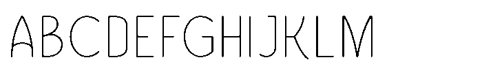 Bumora Round Thin Font UPPERCASE