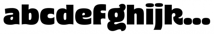 Bumsy Variable Font LOWERCASE