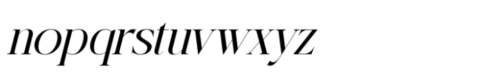 Bumteg Italic Font LOWERCASE