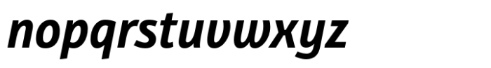Bunaero Bold It Font LOWERCASE