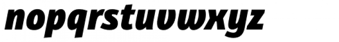 Bunaero Pro Heavy Italic Font LOWERCASE