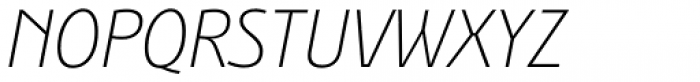 Bunaero Pro Light Italic Font UPPERCASE